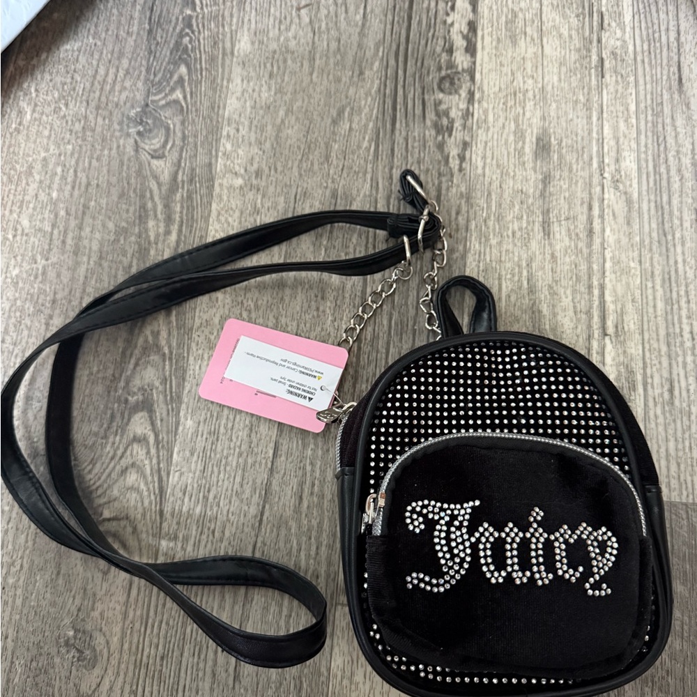 Juicy Couture Black Sparkle Backpack